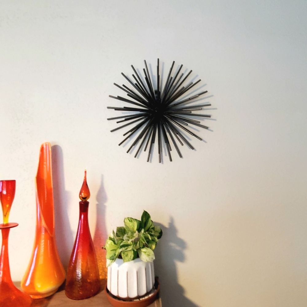 Retro MCM style Large 16" Atomic Starburst Wall Hanging Wall Decor